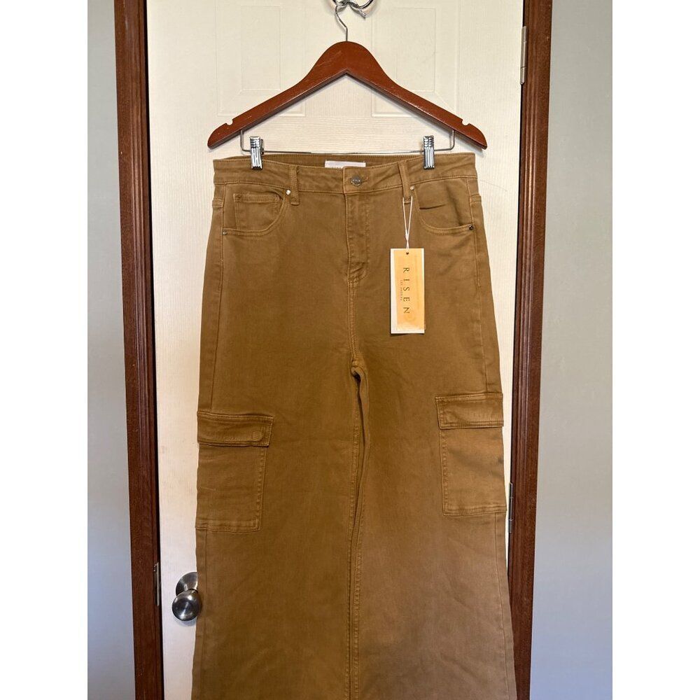 NWT Risen Cargo Wide Leg High Rise Jeans Style# FP-RDP5488 Size 15/32 - Picture 11 of 16